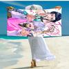 1pc KPop Demon Hunters ZOEY6 Beach Towel, Comfortable and Thick, and Swimming/Bath/Picnic/Camping Towel, Suitable for Seaside Beaches