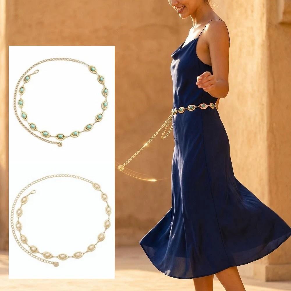 Minimalist Metal Chain Waist Belt Retro Luxury Body Chain Women's Waist Chain Women’s Daily