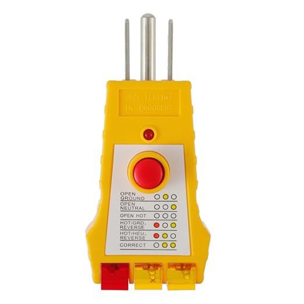 Comprehensive Wiring Check AC Receptacle Tester Compact Design Outlet Circuit Tester  Home Use