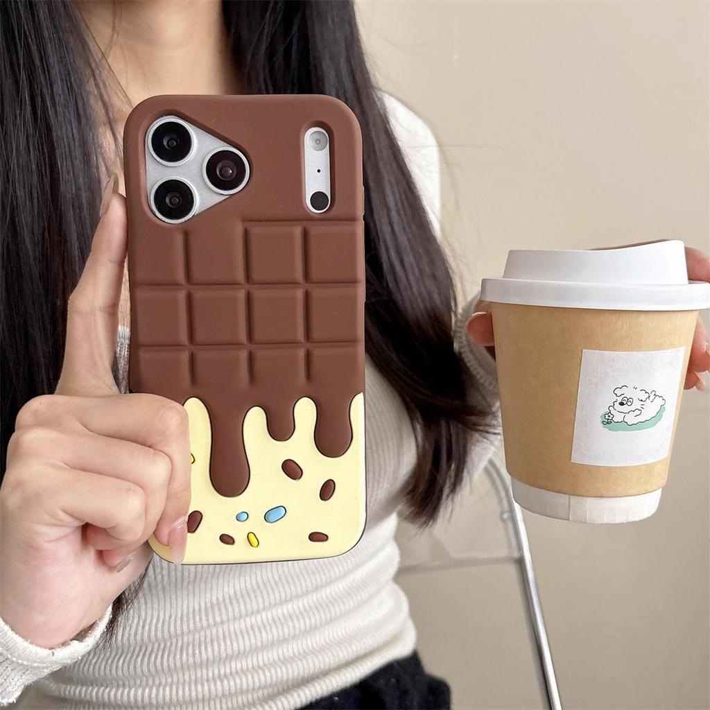 3D Candy Chocolate Drop-Proof Phone Case for iPhone 15/16/17, 12/13/14, PROMAX Series