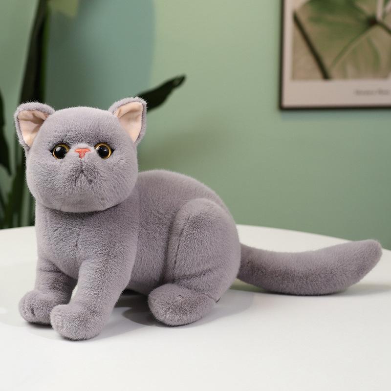 Cute Cute Simulation Kitten Doll Plush Toy Cat Doll Children Sleep Soothing Doll