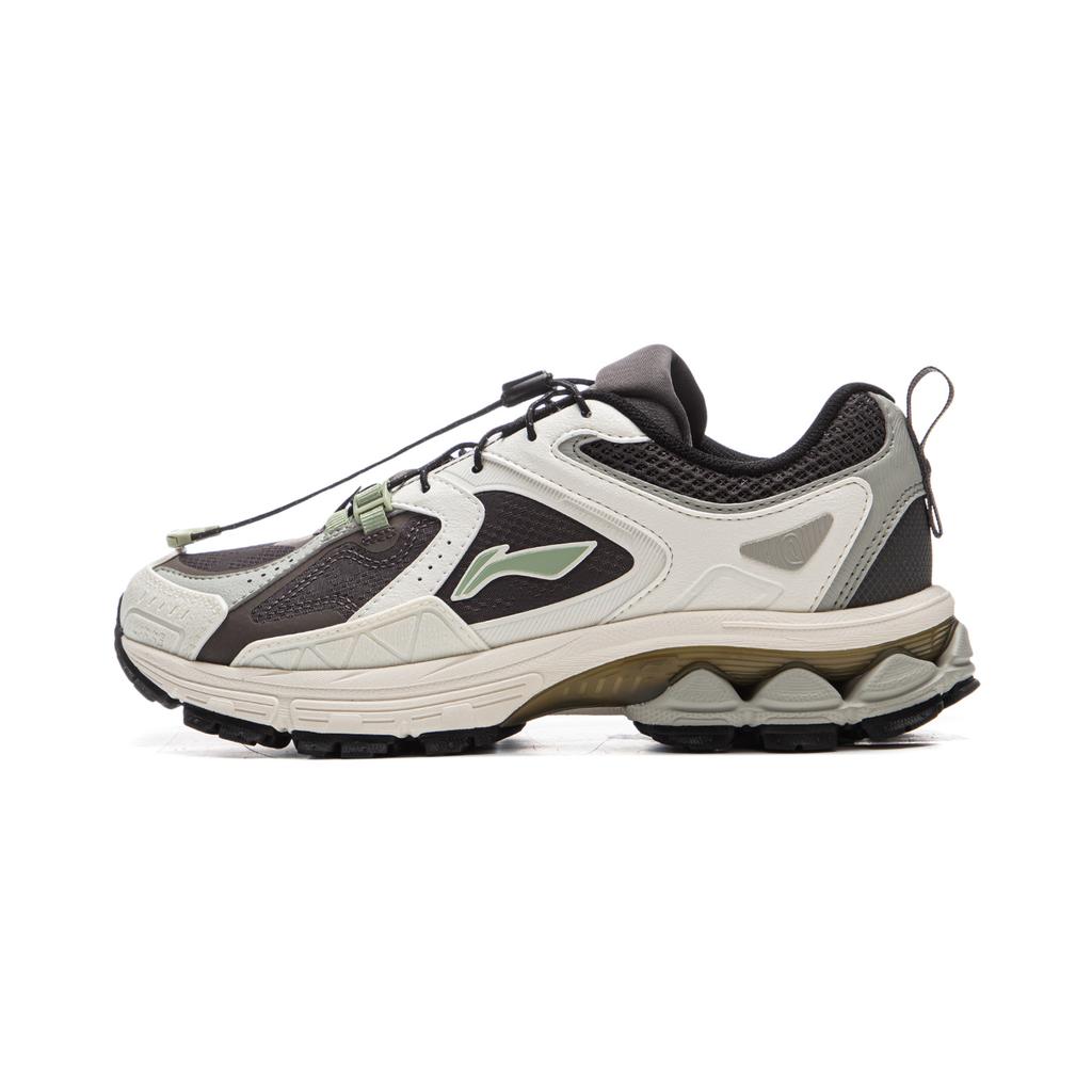 New LiNing Support 2.0 Trail V2 Anti Slip Wear Resistant Low Top Running Shoes Women's Black White ARXU024-4