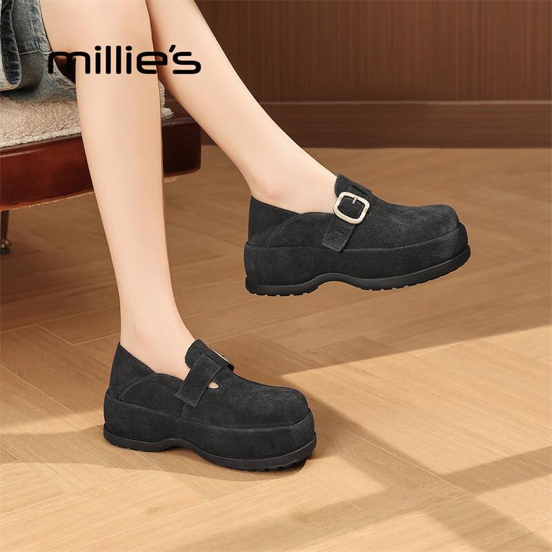 Millies Women s Plush-Lined Platform Slip-on Shoes 35