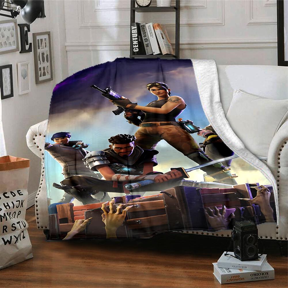 Fortnite Battle Royale Blanket Soft Throw Blanket For Home Bedroom Bed Sofa Travel Office Solid Christmas Blanket