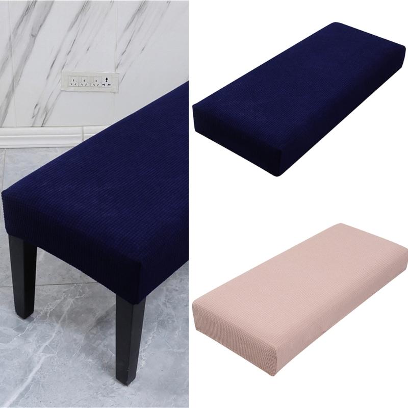 Elastic Slipcover For Long Benches High Stretch Fabric Long Benches Cover Easy Installation Machine Washable Home Use
