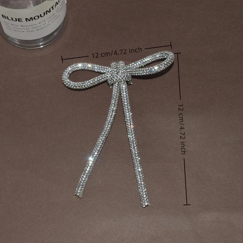 Utsökta Glittrande Kristall Rosett Broscher Märken För Kvinnor Flickor Mode Dam Rosett Boutique Pin Accessoarer Gåva