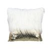 Fashion Long Furs Sequins Patchworks Decorative Cushions Cover Bling Embroidered Square Pillow Cover Cushions Case