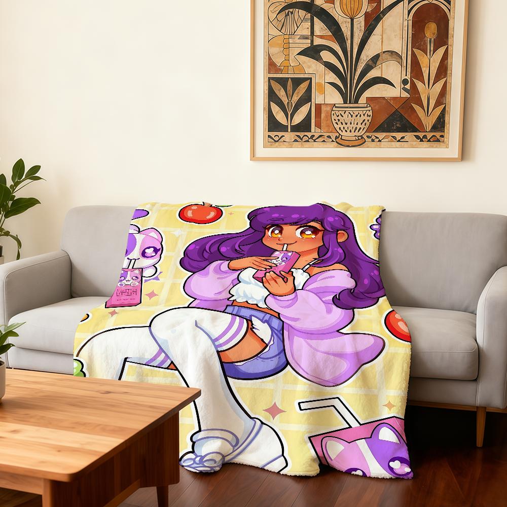 Internet Celebrity Cartoon A-Aphmau Blanket Super Warm Comfortable Plush Throw Blanket Child Home Sofa Bedroom Gift 30x40in
