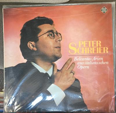 LP Record PETER SCHREIER  BelcantoArien Aus Italienischen Op 641024 Telefunken 1976 Germany Classical Used