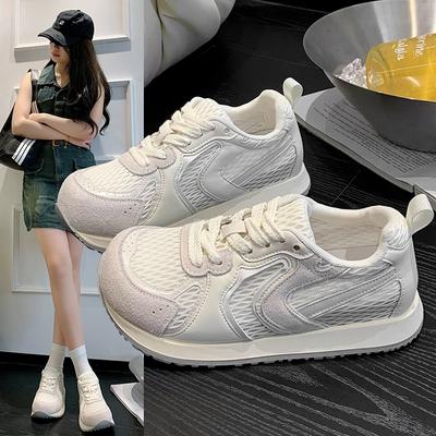 Versatile Lightweight Soft-soled Jogging Shoes for Women 2025 New Summer Mesh Breathable Casual Shoes Sports Forrest Gump Shoes for Women