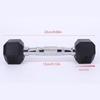 2PCS Hex Dumbbell 1KG Strength Exercise Versatile Support Fitness Dumbbell Full-Body Workout for Strength Training
