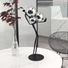 Men's Black Minimalist Accessories, Metal, Gold Ball Decorations, Abstract Figures, Statues, Desktop Decorative Sculptures