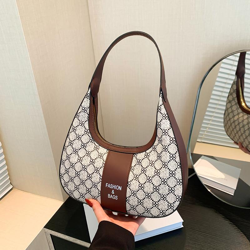 

Vintage Letters Design Shoulder Crossbody Bags for Women Handbag and Purses Underarm Messenger Bags Female High Quality Hobo Bag
