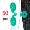 10-100PCS Agriculture Garden Netting Attachment Shade Cloth Sunshade Net Fixing Clip Plastic Round Clips Hook Accessories