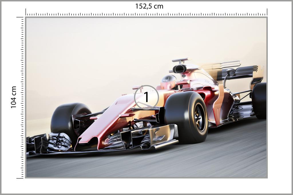 Photomural Modern F1 Car Non-Woven 152.5x104