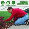 Garden Kneeler Seat Aluminum Alloy Gardening Knee Cushion Wear Resistant Farm Knee Support Ergonomic Gardening Kneeling Mat Easy