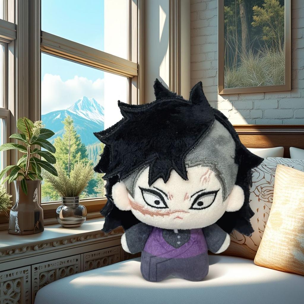 10cm Anime Demon Slayer Kimetsu No Yaiba Plush Kamado Tanjiro Agatsuma Zenitsu Hashibira Inosuke Tomioka Giyuu Pendant Doll Toys Cuddly Stuffed Fluffy