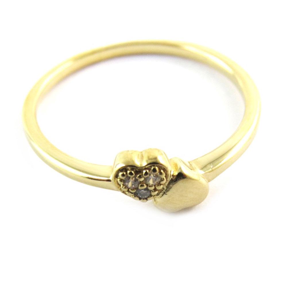 White Gold 'Love' Gold Plated Ring