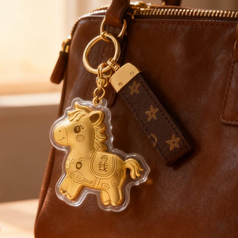 Klíčenky s koňmi 2026 Dárky k čínskému Novému roku Jarní festival Party drobnosti Klíčenky s koňskými maskoty na tašky Novoroční dekorace