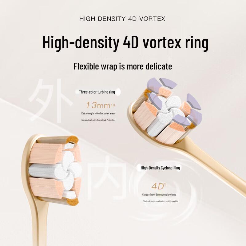 Shuke Feather Yarn Gold Plated Toothbrush