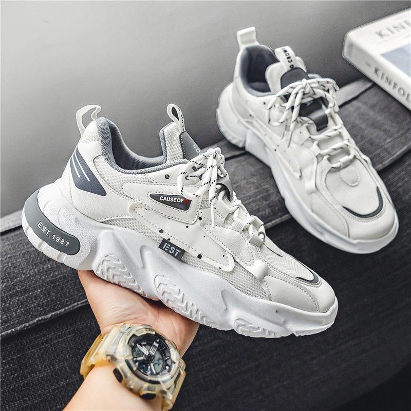 

Daddy shoes men s 2024 spring and summer new men s sports shoes breathable men s shoes running shoes casual shoes 44 сірий колір