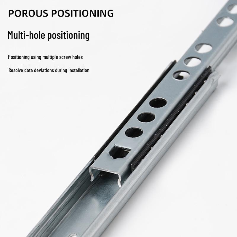 17mm Narrow Two-Way Steel Ball Bearing Drawer Slides