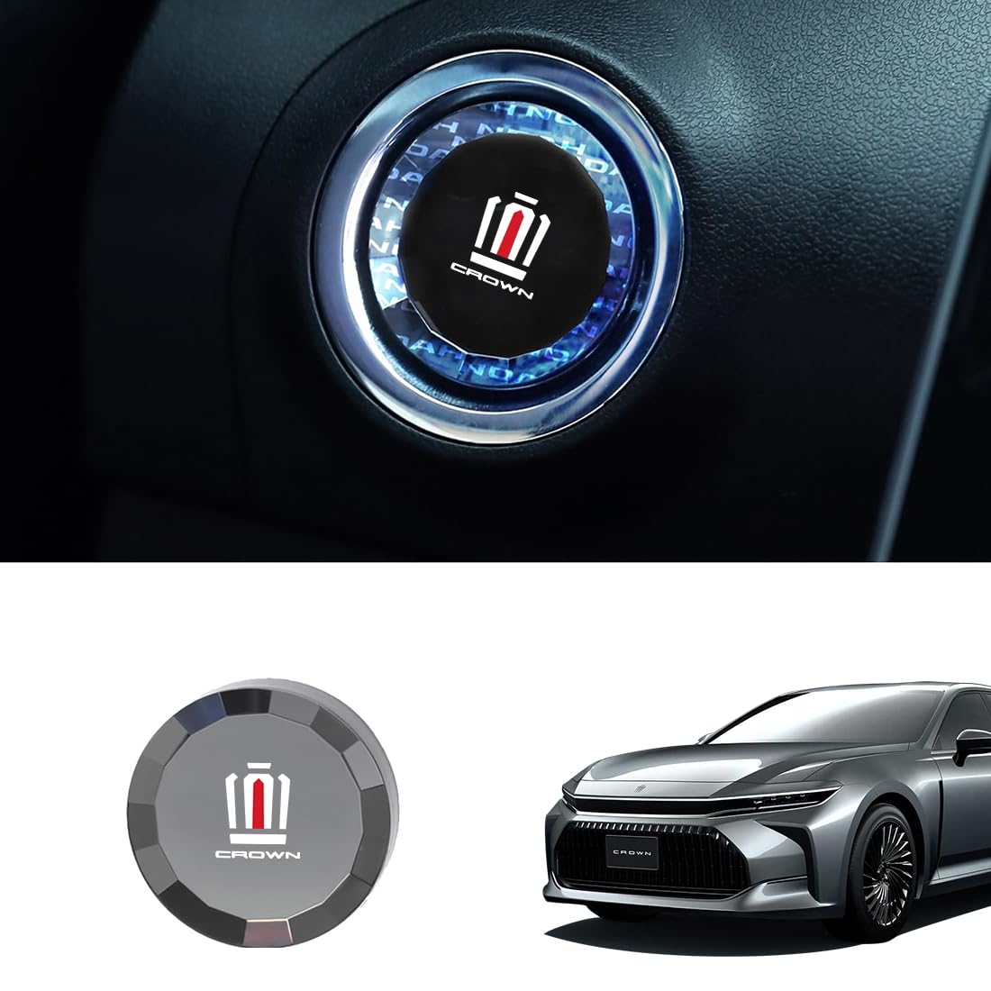 

Автомобильный двигатель CROWN 30 Кнопка запуска двигателя Crown Exclusive Push Start Оригинальный переключатель запуска Аксессуары для салона автомобиля Crown 30 [для Crown] Чехол, серия,