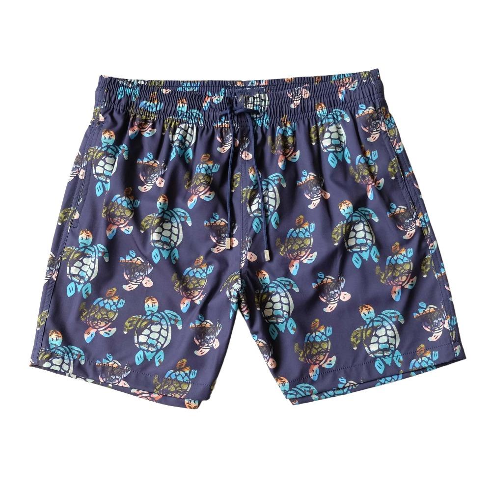 Costume da Bagno da Uomo Brand Tartaruga Shorts da Nuoto Estivi Asciugatura Rapida Pantaloncini da Spiaggia Con Tasche Laterali e Fodera in Rete Costumi da Bagno
