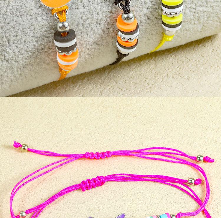 Hot-Selling Cartoon Beaded Bracelet Set: Colorful Unicorn, Butterfly, and Dinosaur Designs for Kids with Polymer Clay Flowers