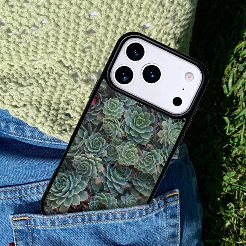 Cactus Plants Succulents Phone Case Cover for IPhone 11 12 13 14 15 16e 17 Pro Max Coque for IPhone 17 Air