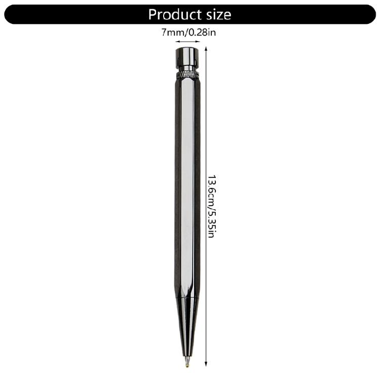 2Pcs Hexagonal Metal Ballpoint Pen Office Signing Pen for Office School 1.0mm Pen Tip Smooth To Write
