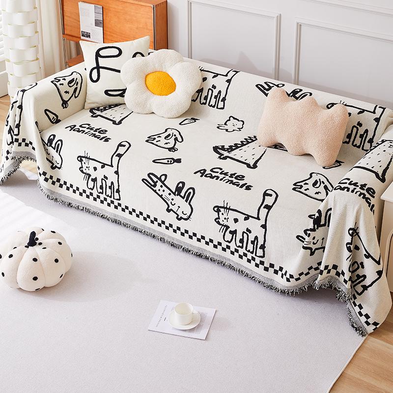 Chenille Sofa Cover Cushion Four Seasons Universal Anti-Slip Sofa Cover Cover New Anti-Cat Scratch Cover Blanket