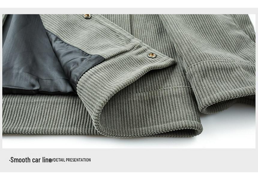 2024 Spring Men's Lapel Long Sleeve Casual Soft Jacket