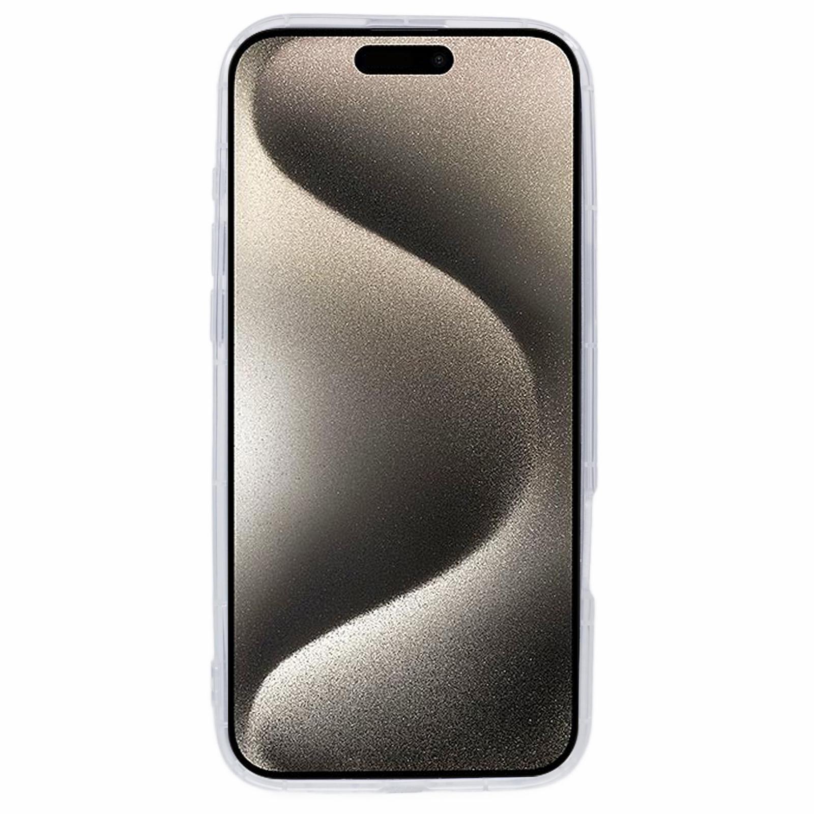 

For iPhone 15 Pro Case Transparent Drop Proof TPU Soft Phone Cover A