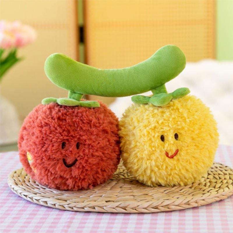 

Vegetable Plush Toys Cabbage Fruit Dolls Small Doll Wedding Throws Children s Grabbing Machine Doll Gifts as shown