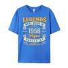 65th Birthday Legends Born In 1958 65 Years Old Unisexs Designer Clothes T Shirt Vegan