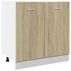 Spülenunterschrank Lyon, Küchenlagerunterschrank, 80x46x81,5 Cm