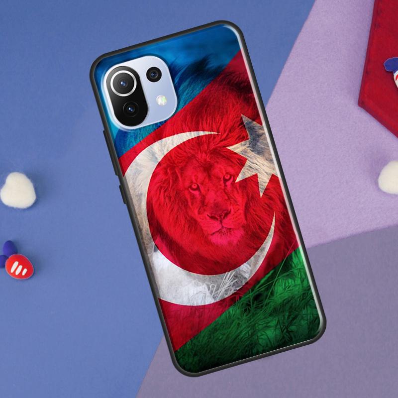 Azerbaijan Flag Cover For Xiaomi 14 13 Ultra 11T 12T 13T 14T Pro POCO X7 Pro X3 X5 F3 F5 F6 M6 X6 Pro Case