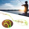 4Pcs Carp Fishing Baits Hook Lure Fish Bait Luminous with Spring Feeder Glow Beads Tackle9#
