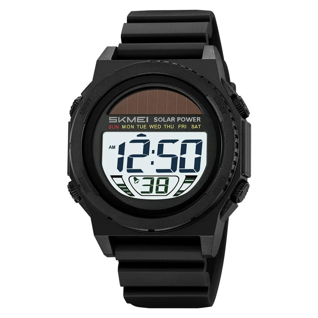 SKMEI 2358 Fashion Casual 5Bar Waterproof Chrono Wristwatch Clock Reloj Hombre Energy Digital Sports Electronic Watches For Men