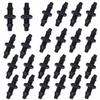 200PCS 2-Way Straight Hose Adapter Anti-Leak Barbed Connector  Drip Irrigation System