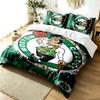 Boston Celtics 3pc Duvet Cover Set Simple Modern Bedding Set Wrinkle Resistant Soft Fabric All Season Use a perfect gift