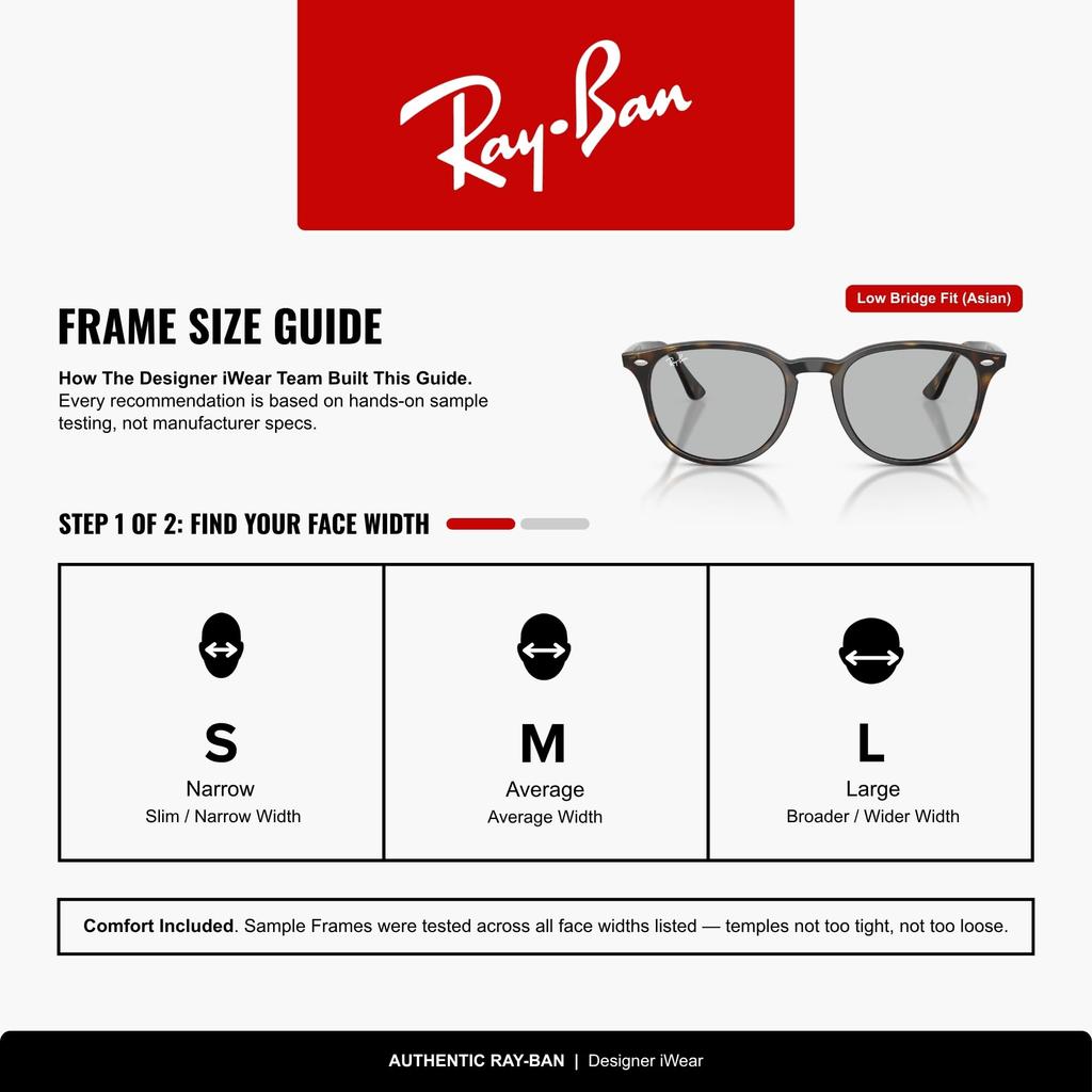 Lens Width 0RB4259F Ray-Ban Sunglasses, Unisex, frame/Light Havana, lens/Light Grey, 53mm,