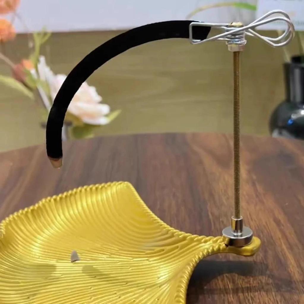 Magnetic Mosquito Coil Holder with Detachable Ash Tray and Clips