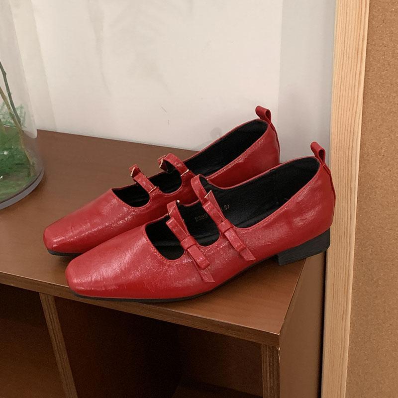 Fashion Fashion Butterfly-Knot  Women Mary Janes Flats Shoes Soft Luxury Casual Female Shallow Footwear Ladies Flats Slip On Shoes