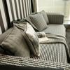 Nordic Black White Plaid Sofa Covers Cotton Soft Cushion Case Modern Four Seasons Non-slip Sofas Towel L-shaped Home Protective