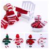 1/12 Doll Sweather Scarf Hat Multicolor Miniature Knitted Scarves Miniature Clothes For 1/12 Doll