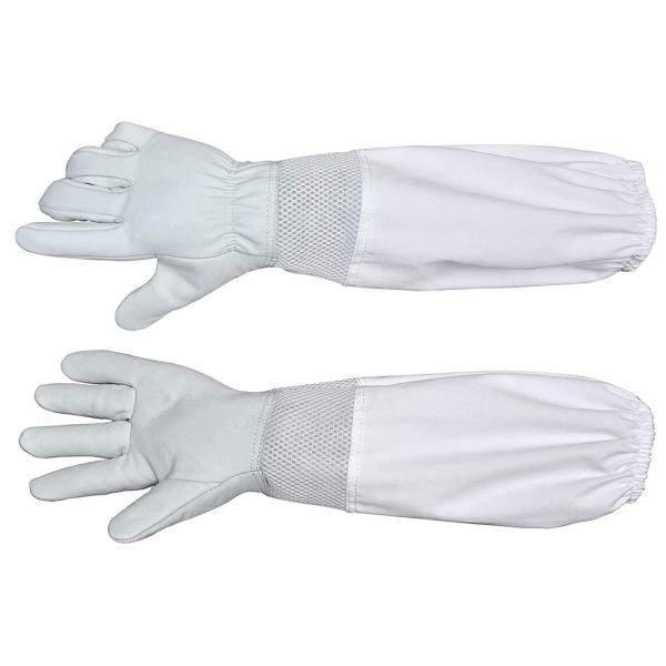 Buy 1 Pair Beekeeping Gloves Premium Goatskin Leather Beekeeper's Glove Long Gloves Size XL
