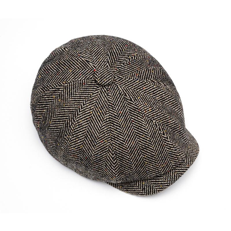 Men's Newsboy Cap British Vintage Beret Forward Cap