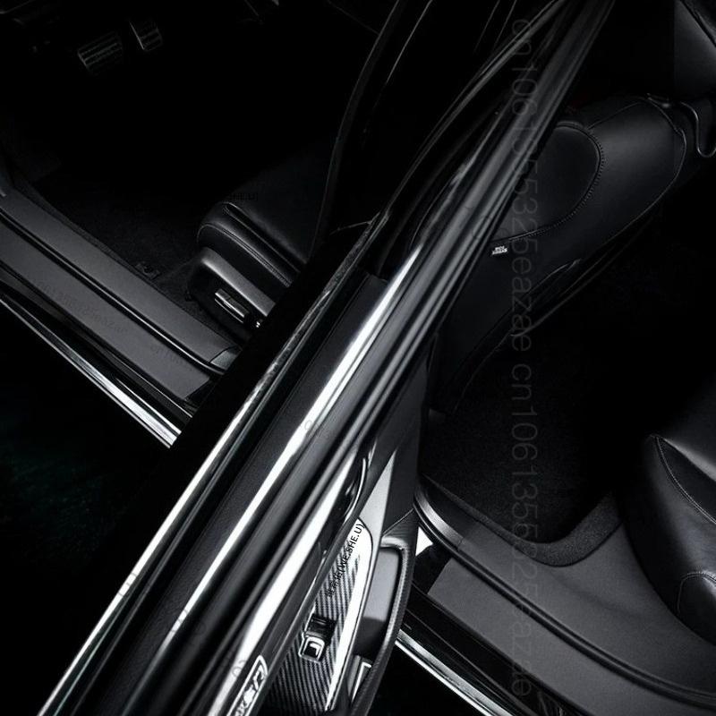 For MG 4 MG4 EV 2022-2026 Front Rear Door Sill Protector Threshold Strip Anti-kick Guard Panel Waterproof Pad